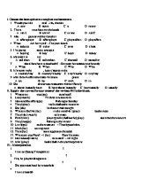 Đề thi bồi dưỡng học sinh giỏi môn Tiếng Anh Khối 6
